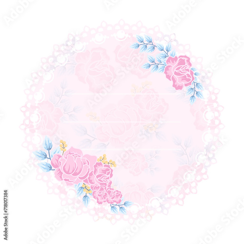 flower paper border background © jiraporn