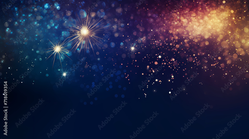 Obraz premium Fireworks background for celebration, holiday celebration concept