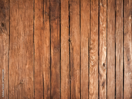 Old wooden background or texture. Floor surface with vertical planks.