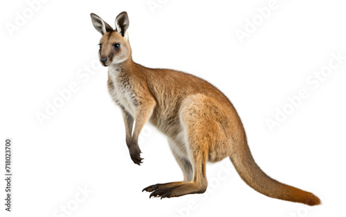 Stone-perched Wallaby isolated on transparent Background © Sehar