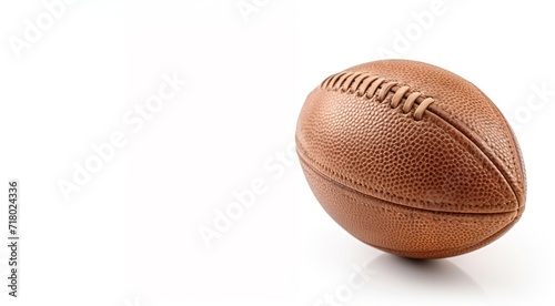 Isolated American football ball on white background