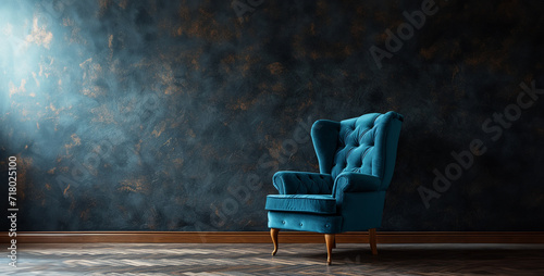 Comfortable armchair in modern living room with concrete wall background. 3d rendering © Kashif Ali 72