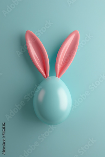 Easter Egg with Bunny Ears