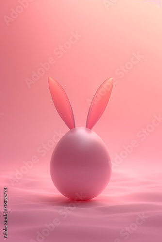 Easter Egg with Bunny Ears