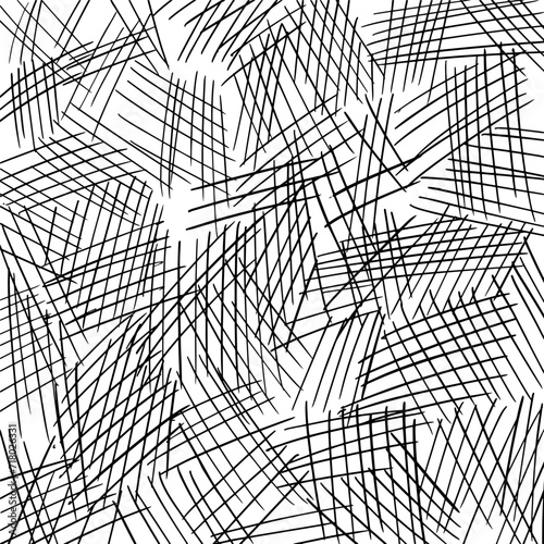 Hand-drawn line textures. Scribbles  horizontal and wavy strokes. Different types of hatching