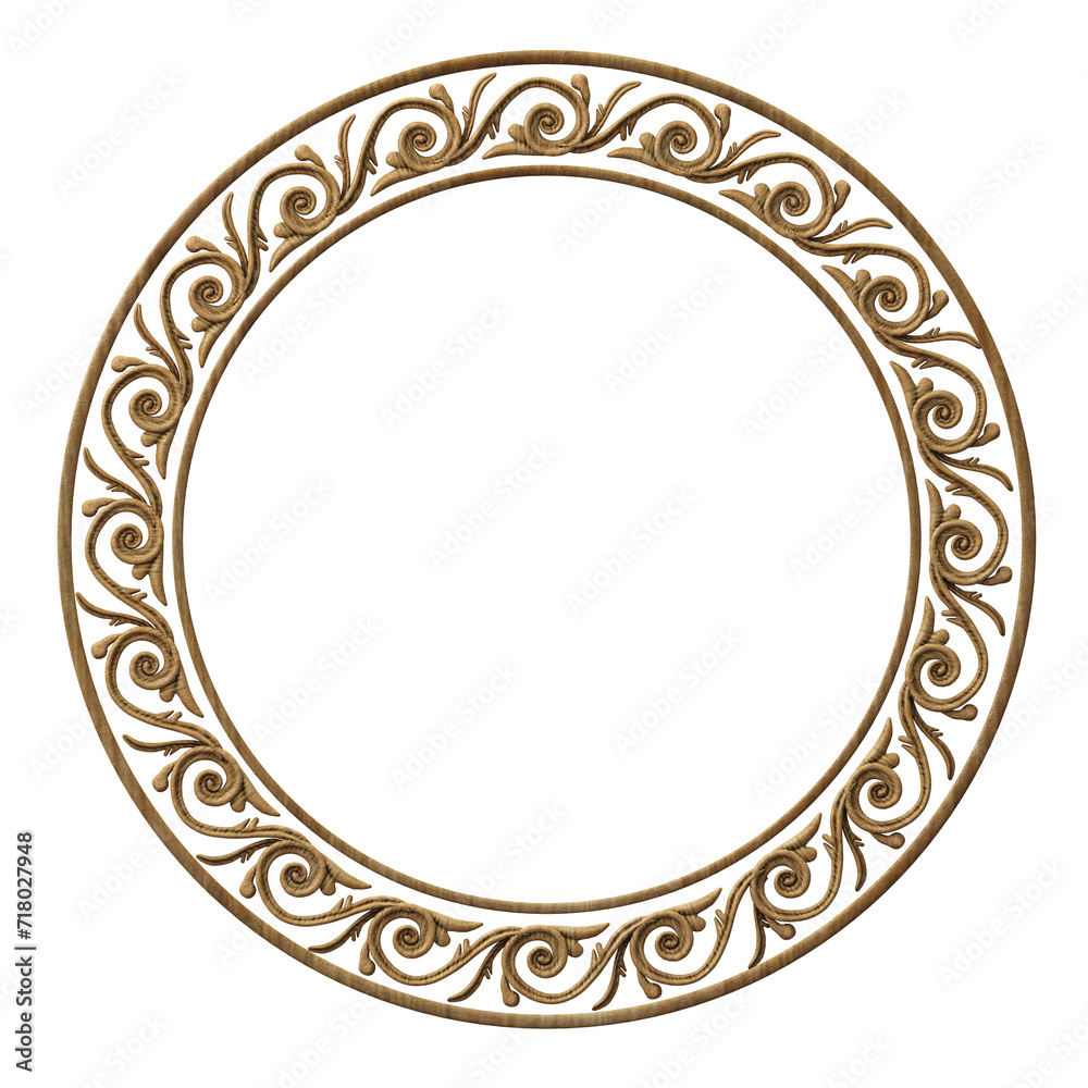 Round classical carved frames Round classical carved frames