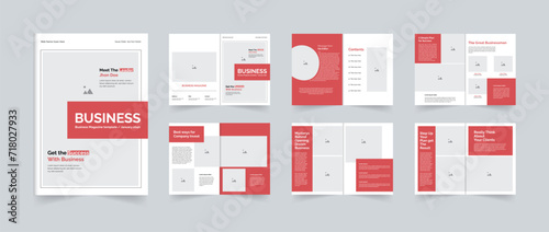 Modern A4 Business Magazine template use for corporate business or any others purpose