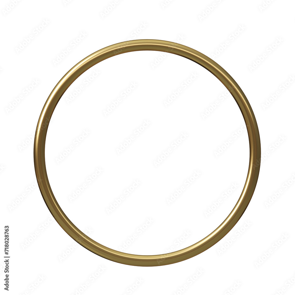 Gold ring frame isolate template Gold ring frame isolate template