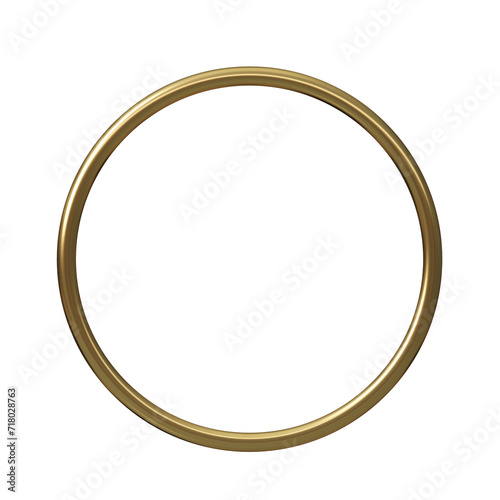 Gold ring frame isolate template