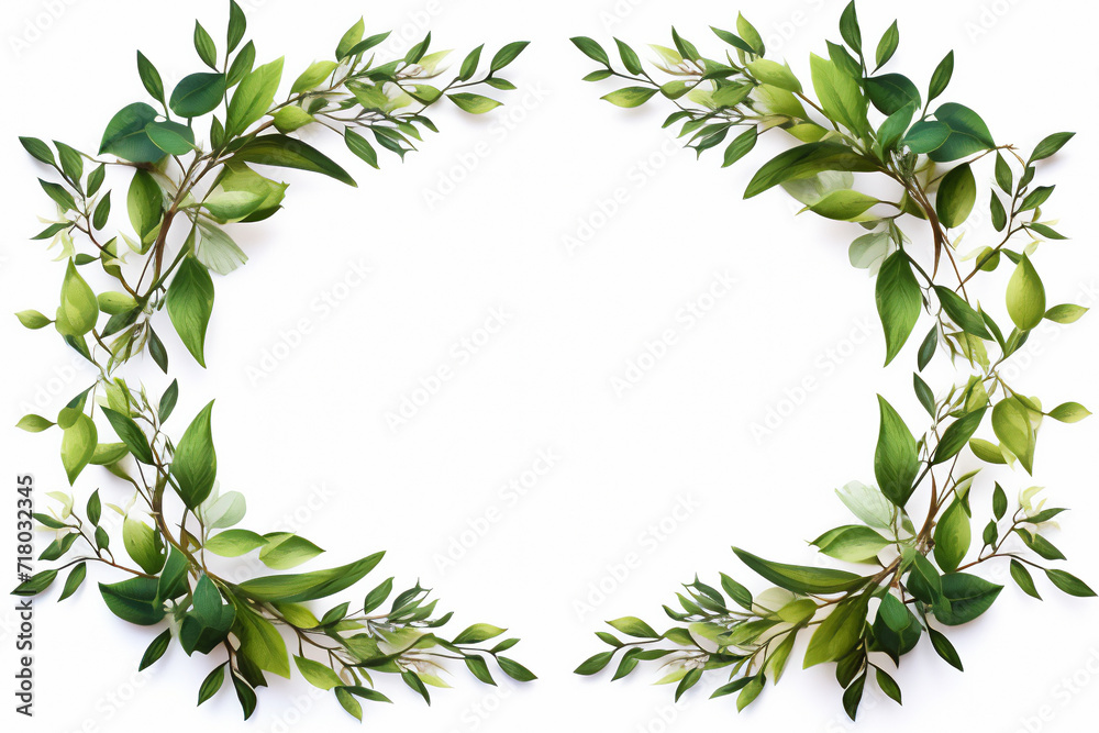 frame of plant and flowers with spring theme frame of plant and flowers with spring theme