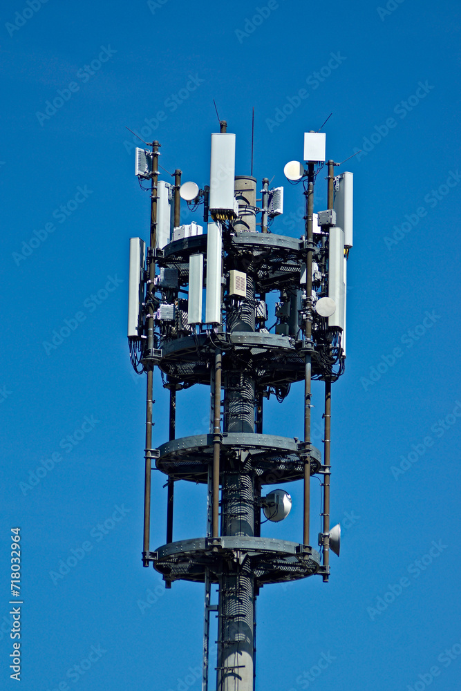 A modern cell phone mast in Germany.