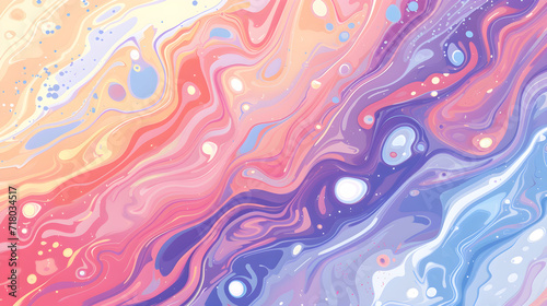 Abstract background in bright, beautiful pastel colors in a cute style.