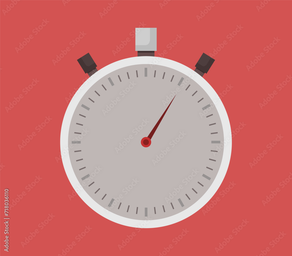 Vector illustration of an alarm clock on a red background. Vector illustration of an alarm clock on a red background.