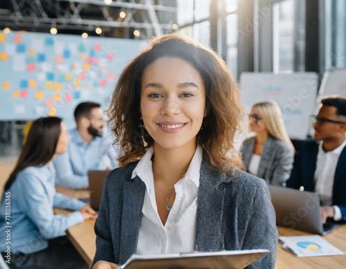 Portrait of a modern office worker woman