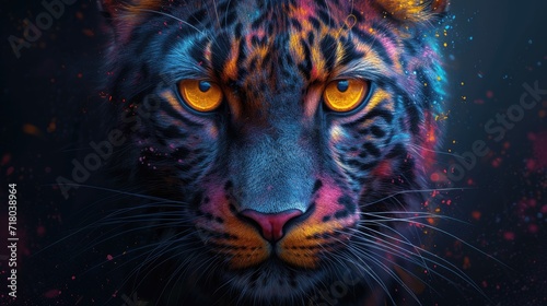 art portrait of a tiger