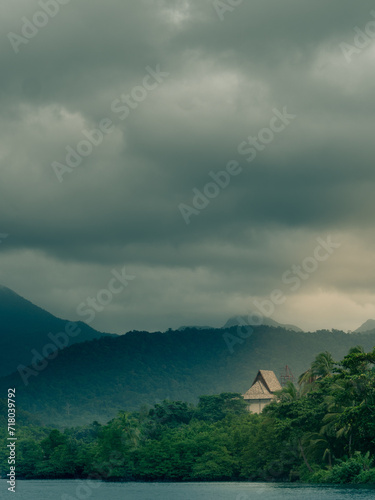 clouds over the mountains