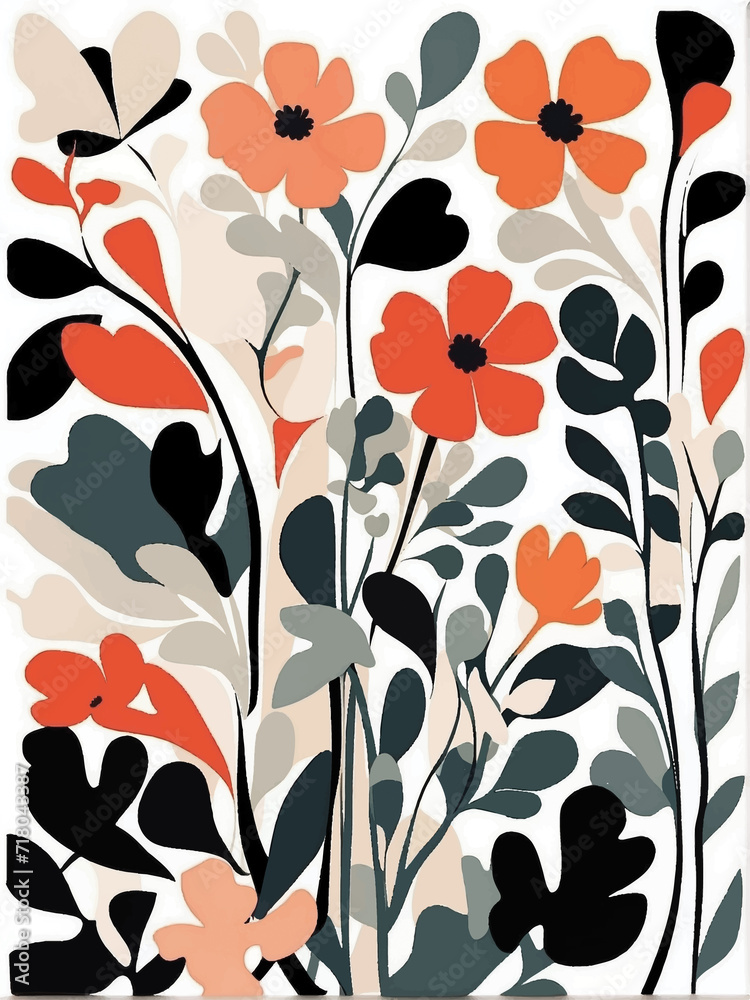 Flourishing flora pattern template Flourishing flora pattern template