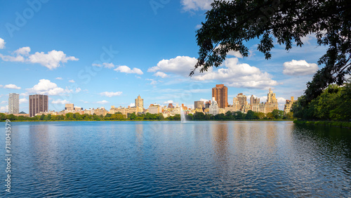 Le réservoir Jacqueline Kennedy à Central Park, New York, Manhattan photo