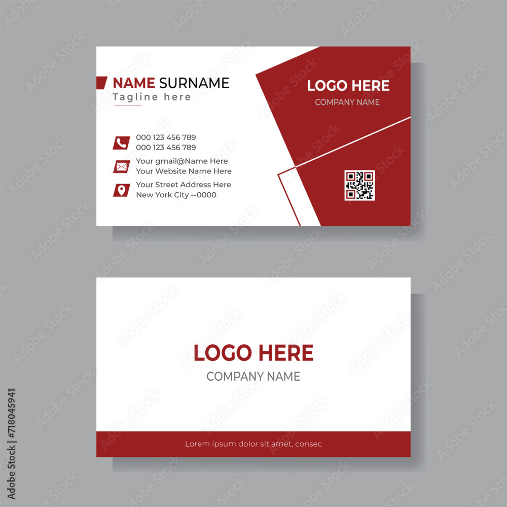 Modern Business Card Design- Creative and Clean Business Card Template.