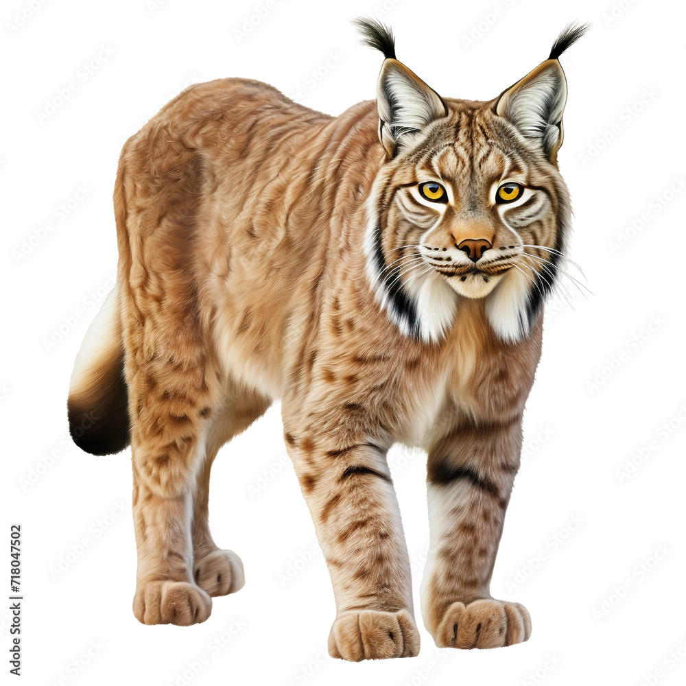 Fototapeta premium bengal tiger isolated on white