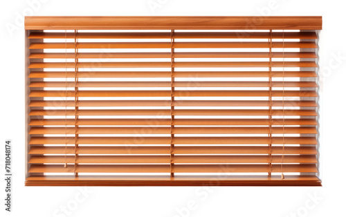 Wooden blinds isolated on transparent Background