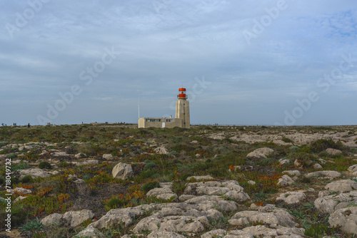 Sagres was the historic fort, which is known as Fortaleza de Sagres in Portuguese. Algarve, Portugal