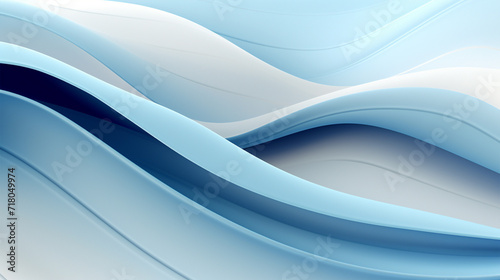 Blue waves pattern abstract background - ai generative