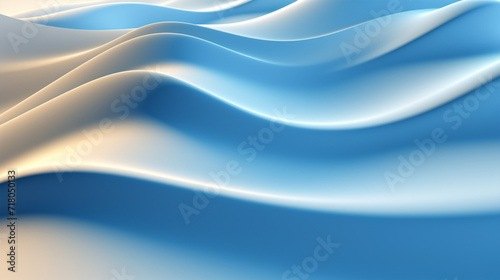 Blue waves pattern abstract background - ai generative