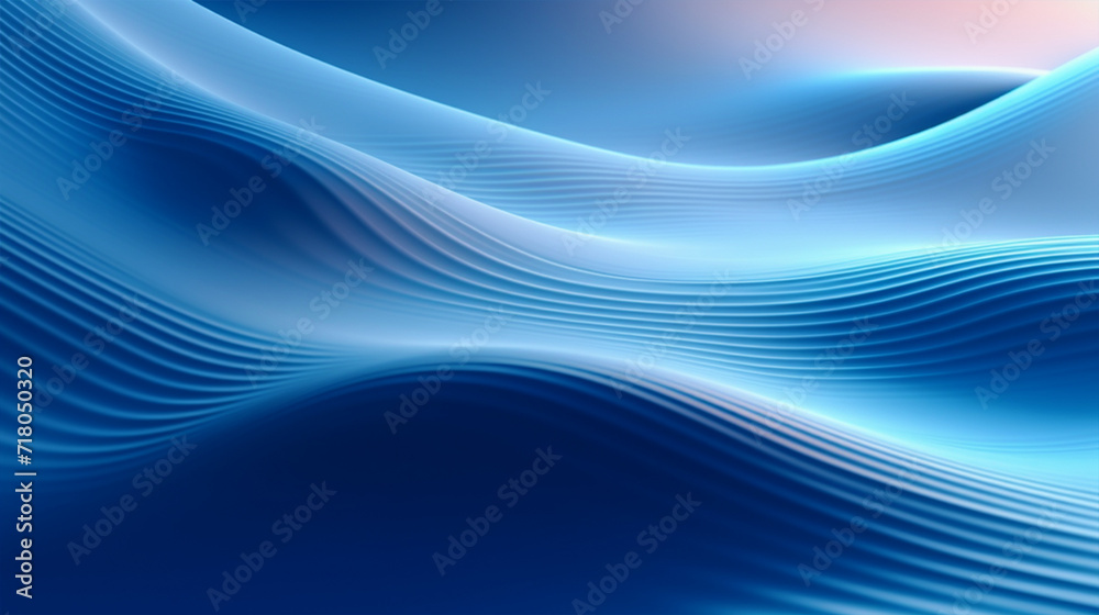 Blue waves pattern abstract background - ai generative Blue waves pattern abstract background - ai generative