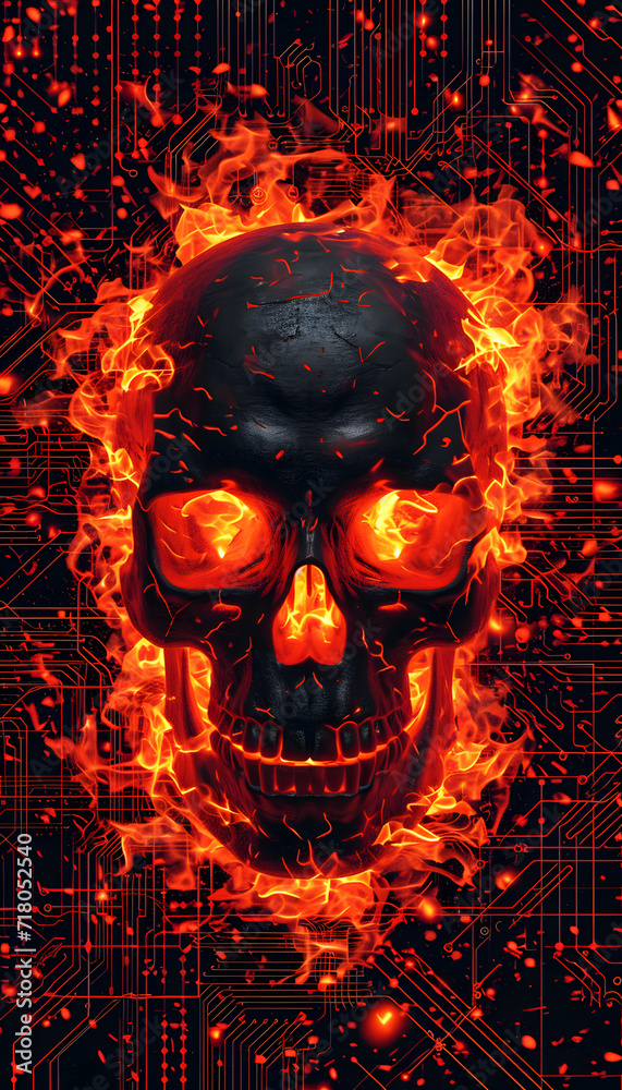 Skull and Fire Skull and Fire