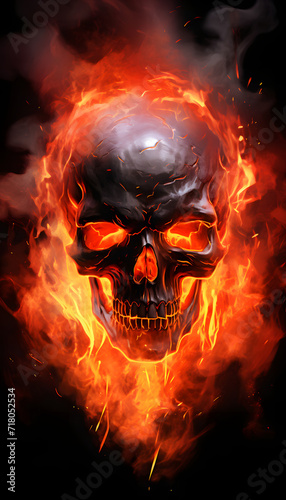 Skull and Fire