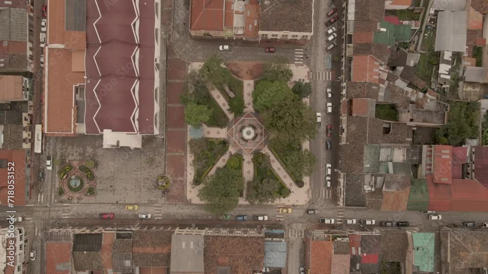Drone over Giron City Park: Ecuadorian trip Drone over Giron City Park: Ecuadorian trip