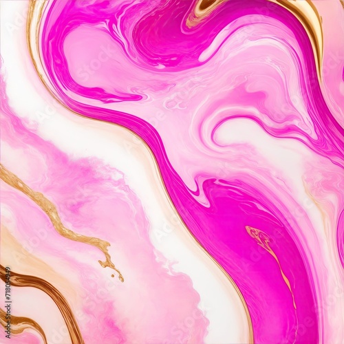 Pink and gold mixed texture fluid art background texture. beautiful fluid abstract texture background