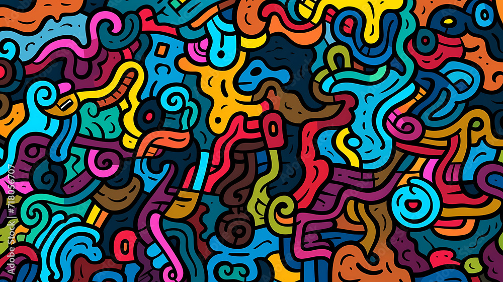 Abstract seamless doodle background, artistic backdrop Abstract seamless doodle background, artistic backdrop