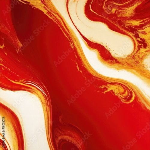 Red and gold mixed texture fluid art background texture. beautiful fluid abstract texture background