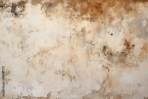 Stucco wall texture background, Generative AI © tjut