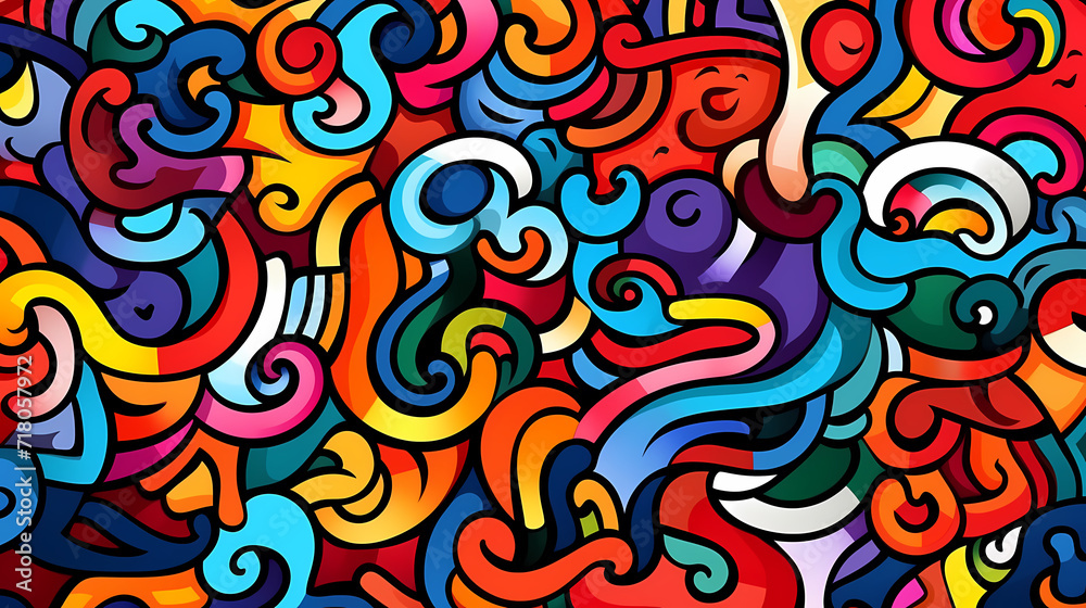 Abstract seamless doodle background, artistic backdrop Abstract seamless doodle background, artistic backdrop