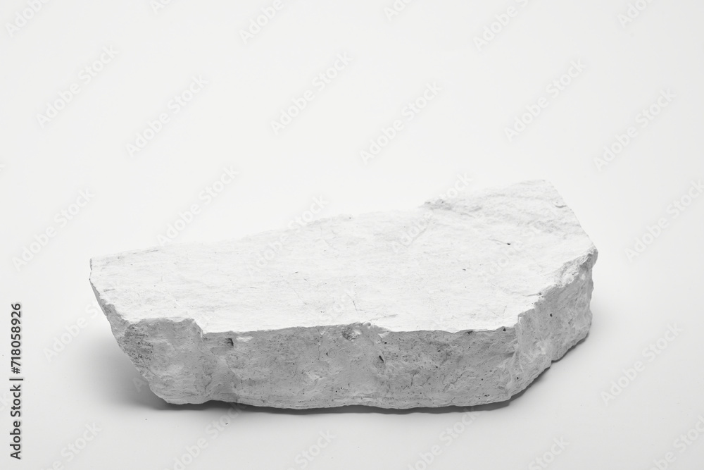 Flat stone pedestal, white template, banner background. Minimalism concept, empty podium display product, presentation scene. Flat stone pedestal, white template, banner background. Minimalism concept, empty podium display product, presentation scene.