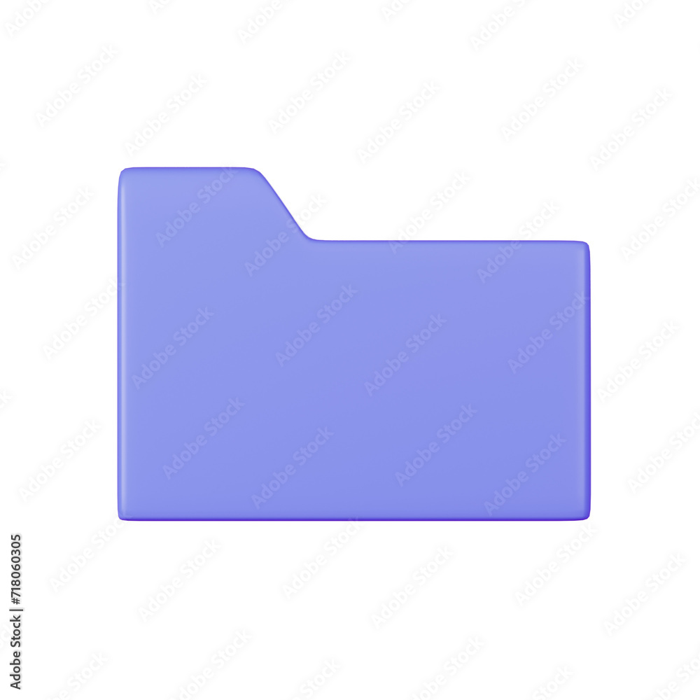 Folder UI 3d icon render high quality and transparent background Folder UI 3d icon render high quality and transparent background