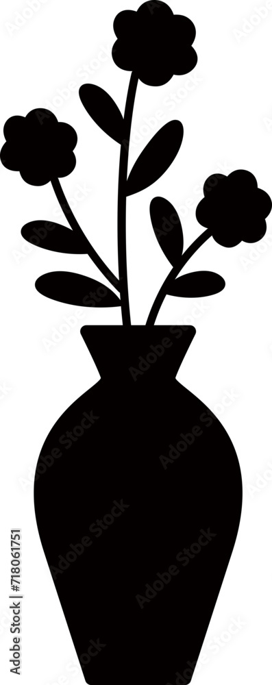 leaves in vase silhouette vector.
flower in vase silhouette. leaves in vase silhouette vector.
flower in vase silhouette.