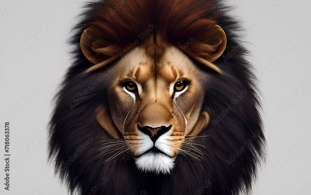 portrait of a lion. generative ai