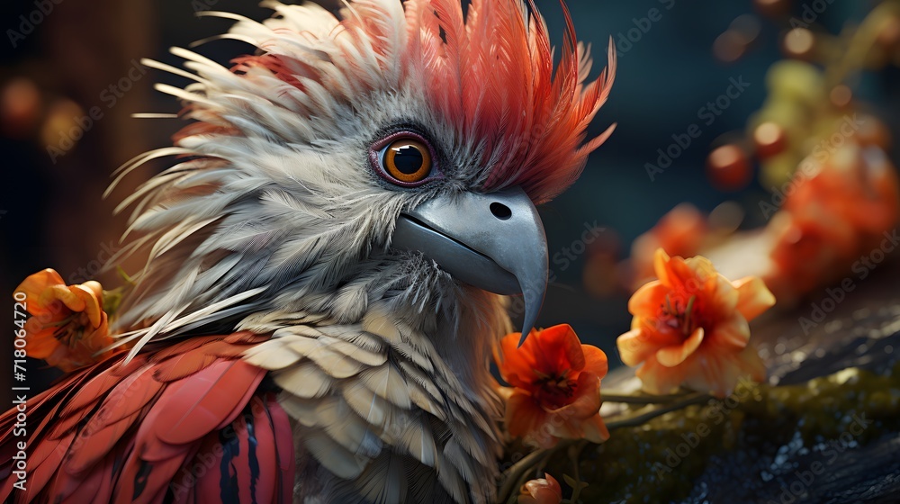 Fototapeta premium Anthropomorphic Animal Photo Generated with AI Tools
