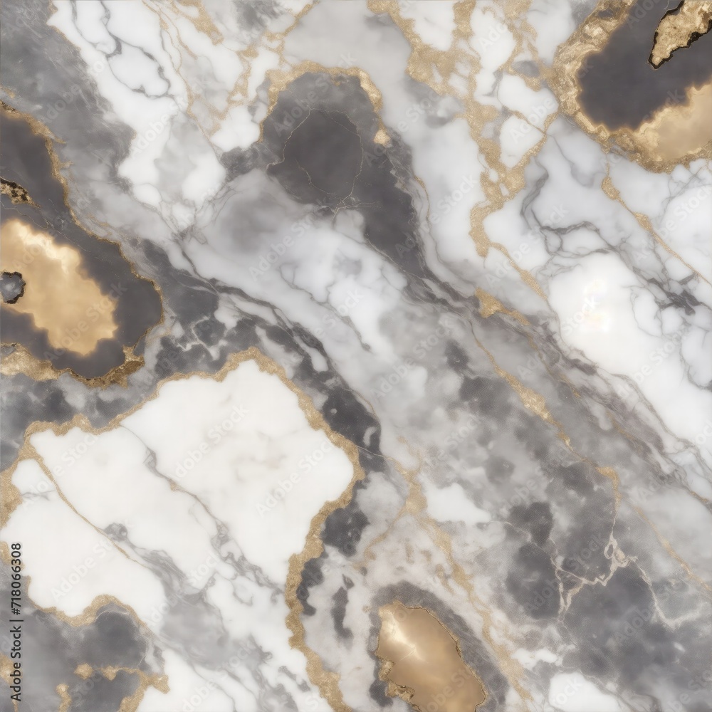 Fototapeta premium Gray and Golden marble geode background, Marble Texture Background