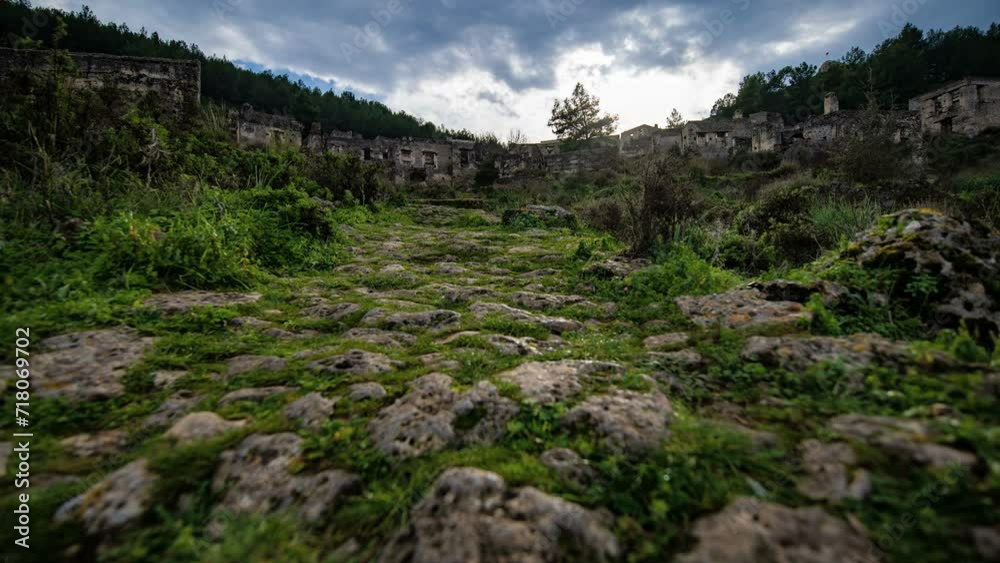 Kayakoy Turkey Ancient City Timelapse Kayakoy Turkey Ancient City Timelapse