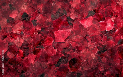 Macro photo of the red ruby group.