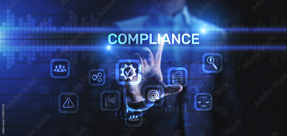 Compliance rules regulation business policy law concept. Compliance rules regulation business policy law concept.