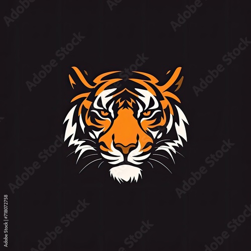 Tiger Animal Colorful Illustration Art Figure Generative AI