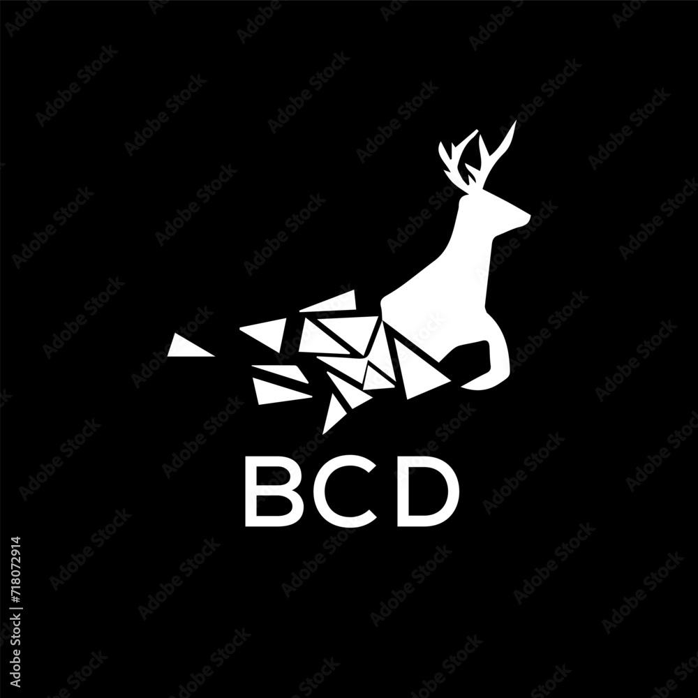 BCD Letter logo design template vector. BCD Business abstract connection vector logo. BCD icon circle logotype.
