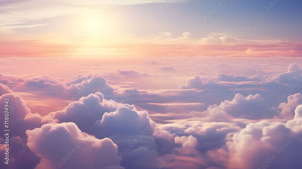 the evening sky and clouds are very beautiful, a beautiful blend of natural colors the evening sky and clouds are very beautiful, a beautiful blend of natural colors