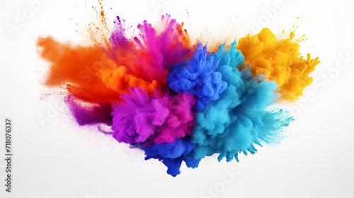colorful watercolor splashes